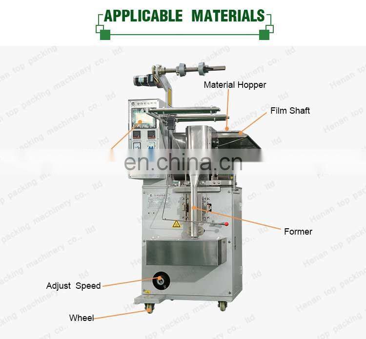 High speed automatic potato chips nuts date granule packing machine