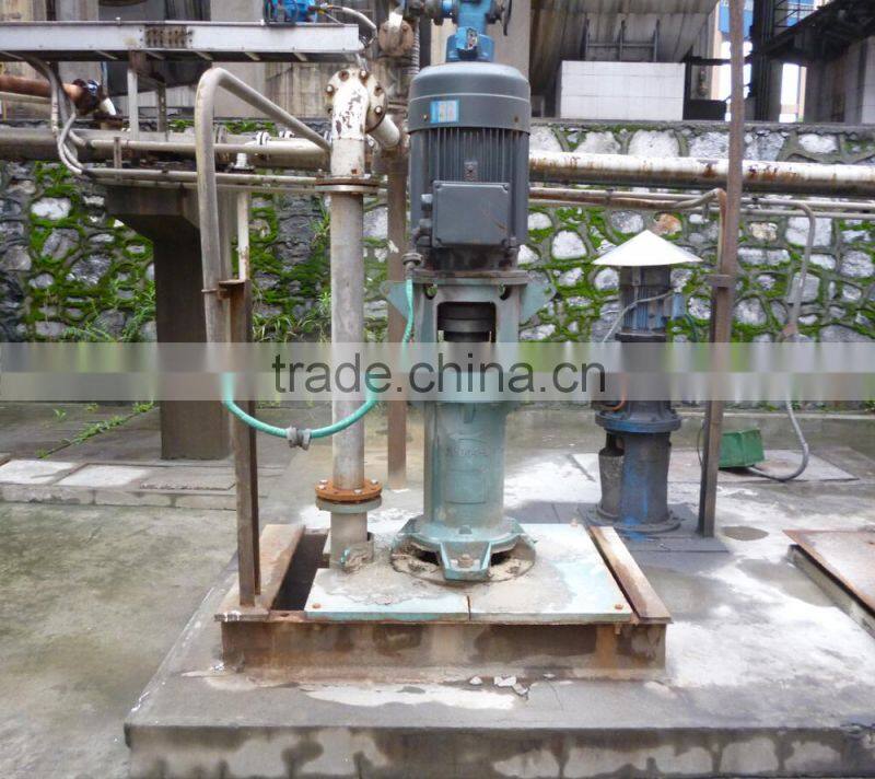 wear-resistant rubber lined vertical submerged slurry pump