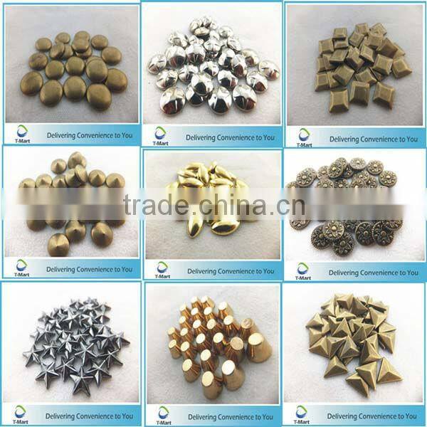 decorative skull pattern metal studs for clothing