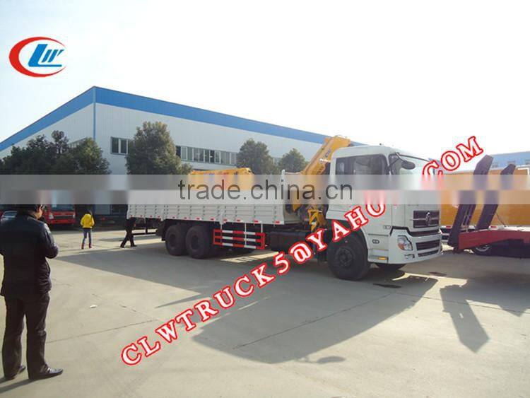 2015 Dongfeng 6x4 Tianlong 10 ton truck crane,crane truck china factory