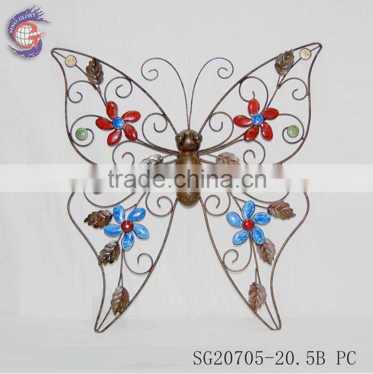 home interior decorating metal wall hanging butterfly