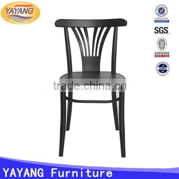 Modern design iron tube strong and endurable restaurant dining room chair without arm