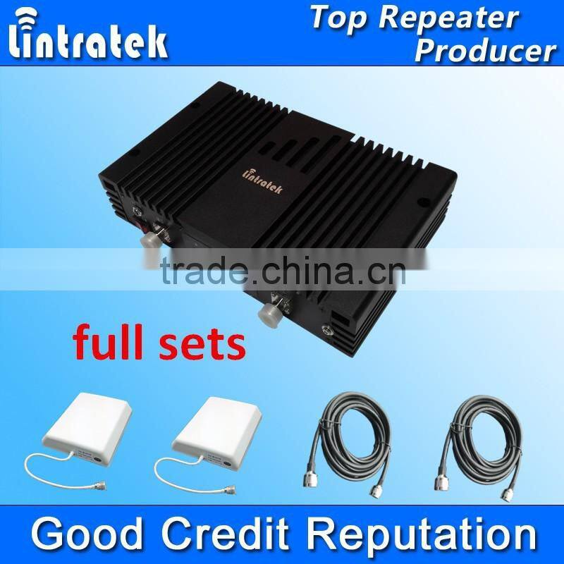 lintratek Factory Full kit antenna+cable+ mobile signal booster 900 gsm signal booster