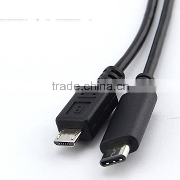 Super Speed USB 2.0 Micro B to Type C 3.1 Cable with high quality