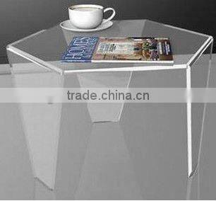 2013 simple top class transparent acrylic computer stand desks