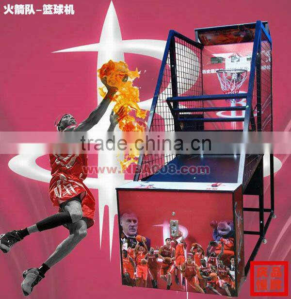 coin operated sport basketball game machine
