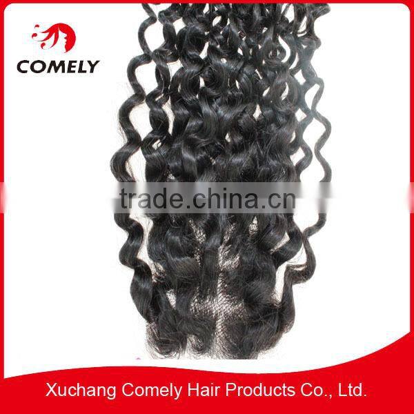 Silk Base Brazilian Human Hair Lace Closres deep wave 3*4