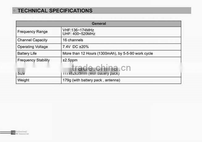 AT-318P Commercial Handheld Radio