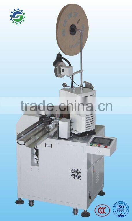 Automatic single-head and dual-line terminal crimping machine