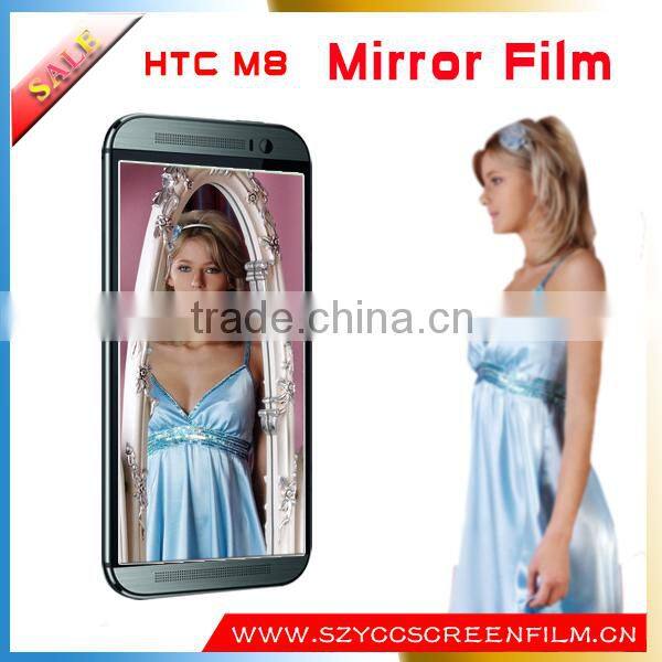 professional mirror screen protector/guard for HTC One M8 mobile