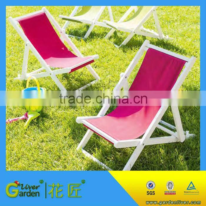 antique popular short folding beach chair with pillow