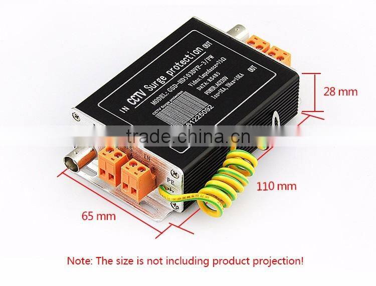 CCTV analog video & power supply surge protector, outdoor surge protector