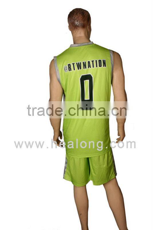 2014 sublimated cheap basketball uniforms with top quality