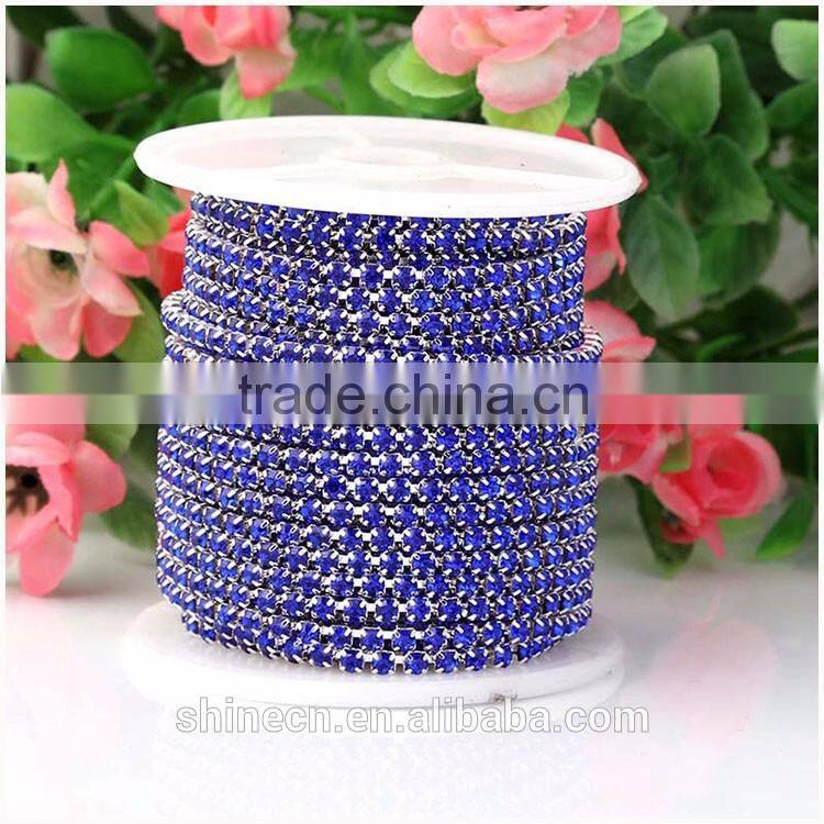 New design multicolor diy rhinestone YIWU Wholesale Hot Sale Hot fix Strong glue close Rhinestone cup chain