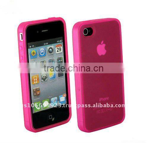 factory price!pink TPU Case For Apple Iphone 4( accept paypal)