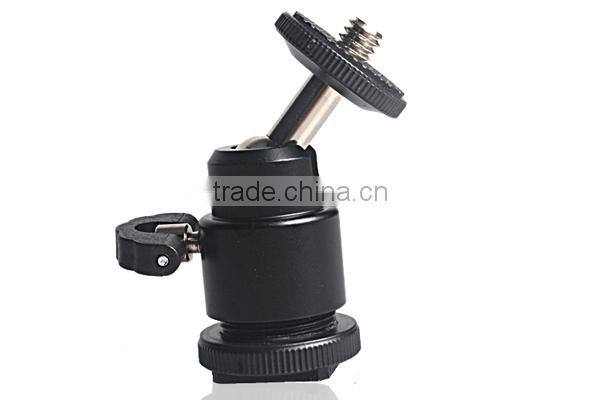 1/4" Mini Ball Head Bracket/Holder/Mount for Canon/Nikon Tripod Hot Shoe Flash