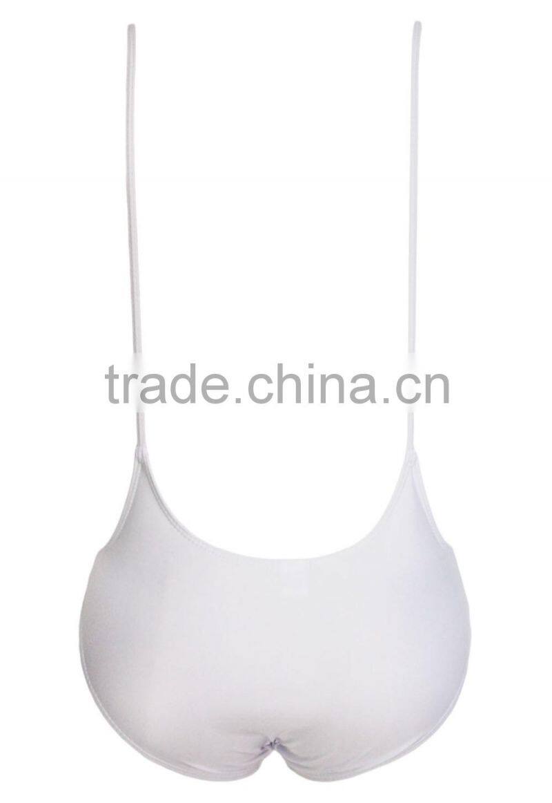 Simple Style One Piece Girls Bathing Suit