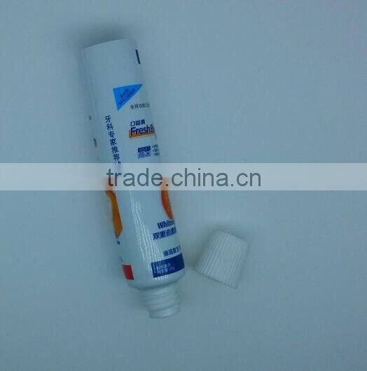 good looking LDPE cosmetic plastic tube with nozzle cap