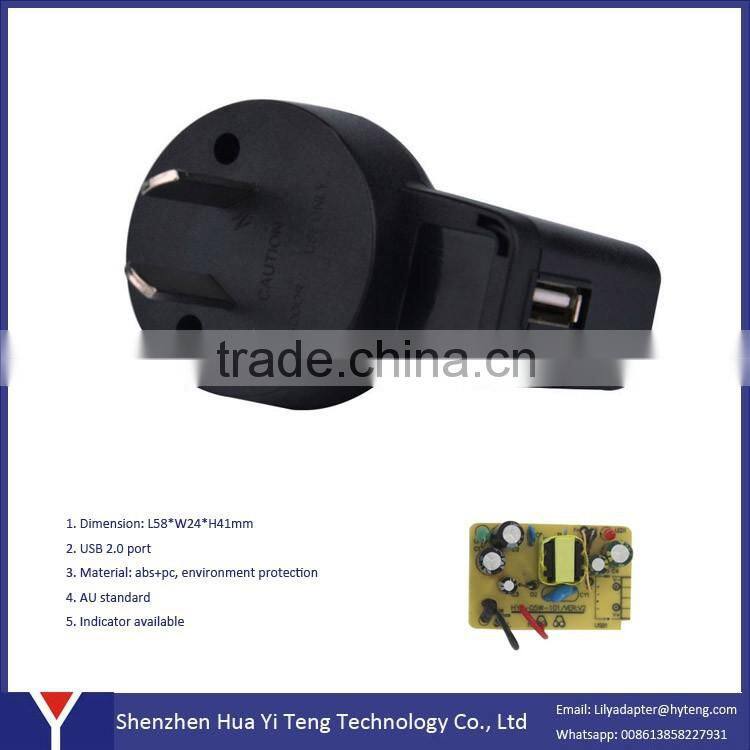 Australia Newzealand 5v 0.5a usb Power Adapter