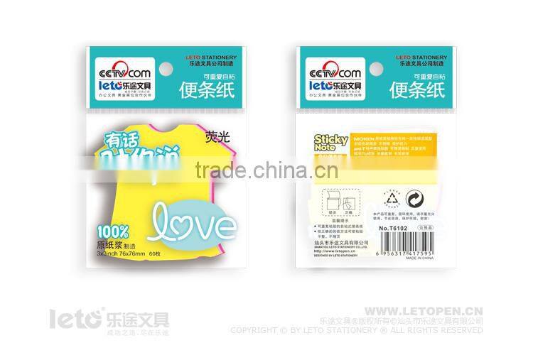 3*3 inch Shaped Sticky Notes Sticky Note Pad for 3 Layer 6102