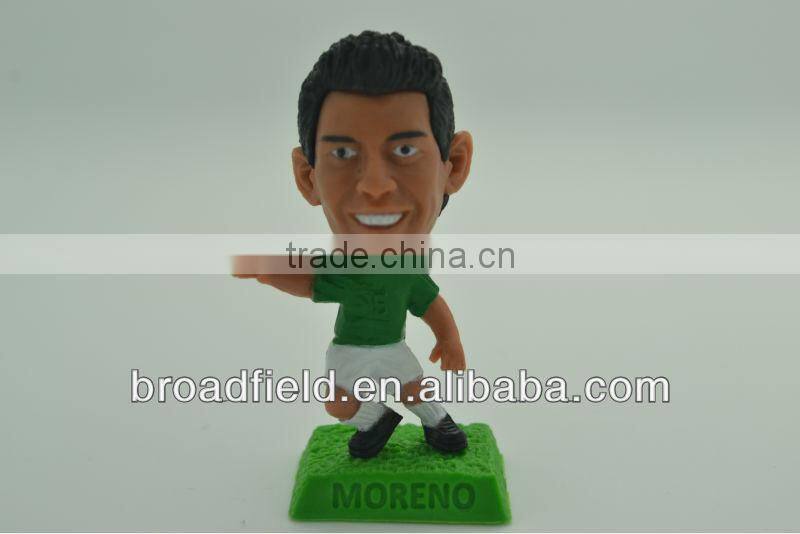 2014 World Cup pvc football figurines with big head / Promotional gift