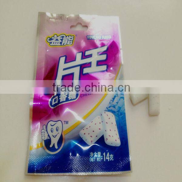 chewing gum pack in small bag