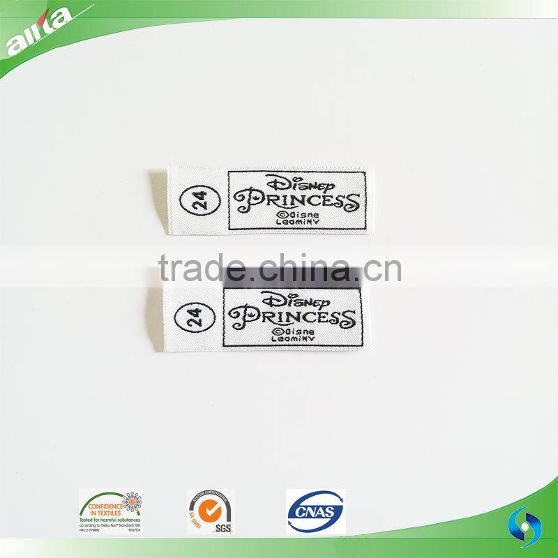 Allta Group customize woven label for kids clothes with/without border