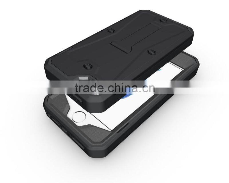 Premium Armored Tank Style case Combo PC+TPU Kickstand Mobile back cover case For Samsung Galaxy S6 with screen protector