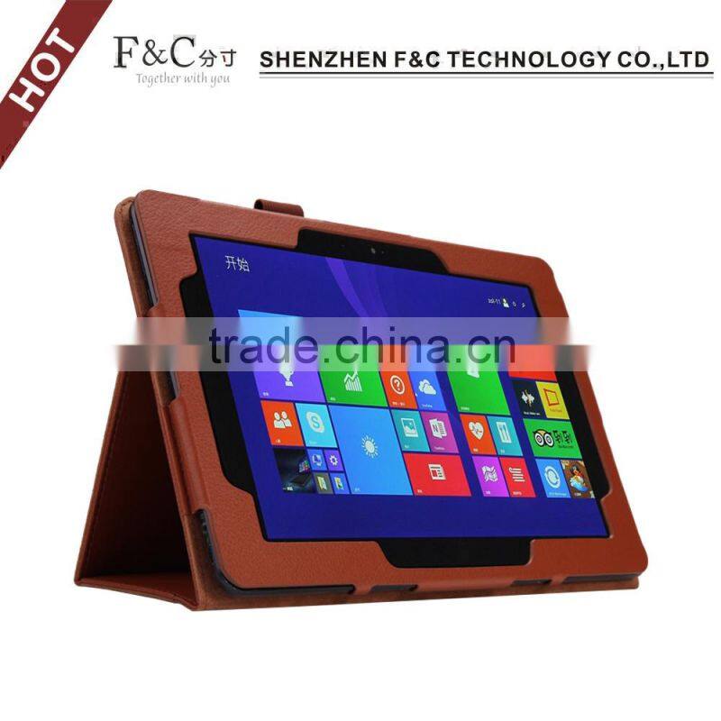 Premium pu leather cover case for ASUS Transformer Book T100 Chi,10.1 inch tablet case for ASUS T100 with stand