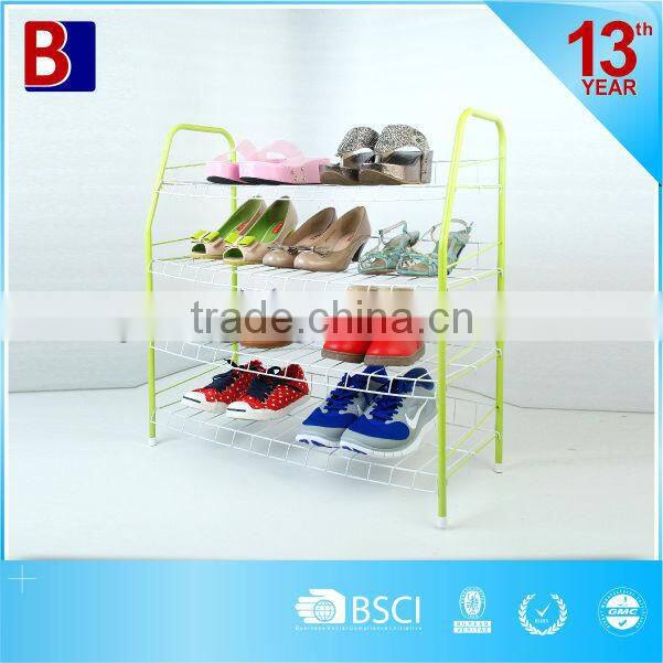Any color Four Tiers Metal Shoe rack