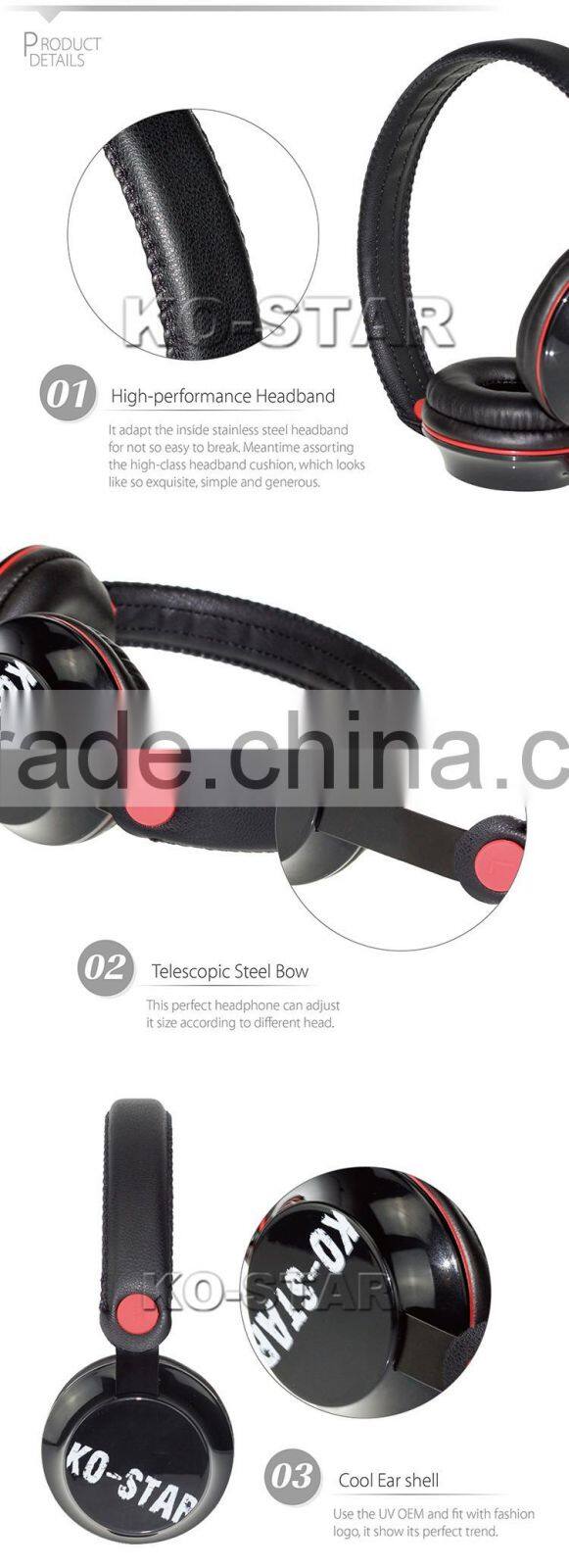 Hot selling steel headband Hi-Fi Strereo headphones for gift