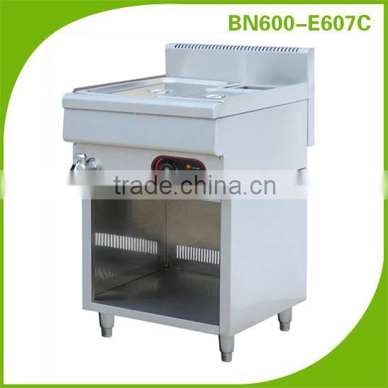 stainless steel table top electric bain marie food warmer with cabinet frame BN600-E607C