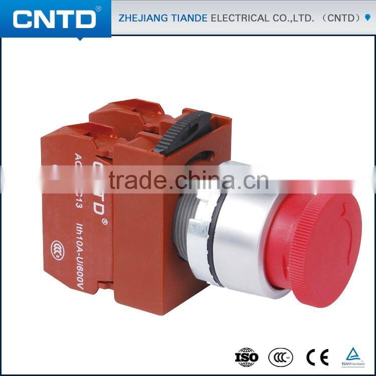 CNTD 22mm 28 Diameter Emergency Stop Push button Switch C2PNR3