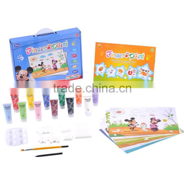 Novel kids intelligence toys finger paint set