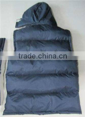 2013 new mens cheap bubble vest with hood for men