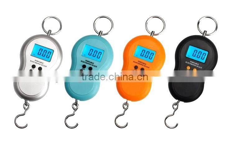 Portable household weighting scale/lightweight diaital luggage hanging scale/Manual weighting scale 50kg