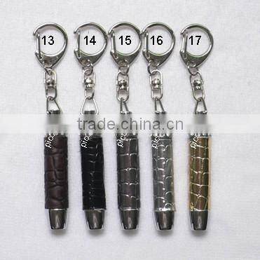 Croco leather Mini torch with keychain on sale