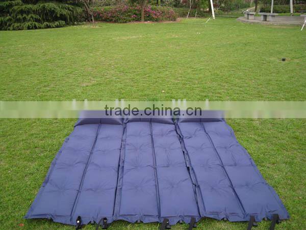 Inflatable outdoor camping mat