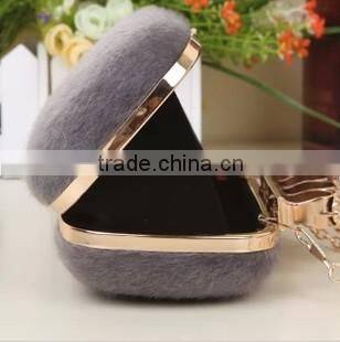vivid patent leather tote bag shiny frame lady party clutch bag