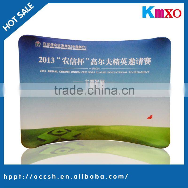 Wholesales Promotional Curved spandex fabric banner stand