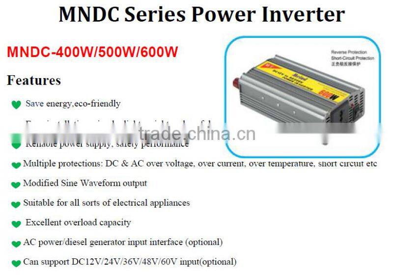 Meind solar inverter ,DC 12V /24V to AC 220V/110V 800W