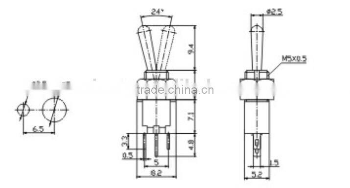 SMTS-102 spring return toggle switch SMTS-102