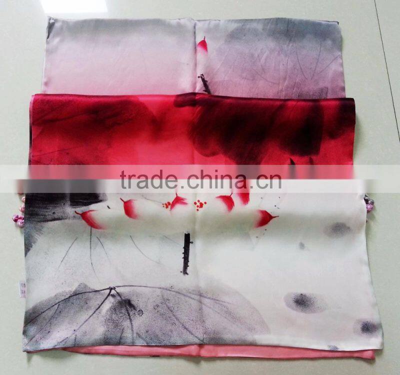 digital printing for double layer silk scarf
