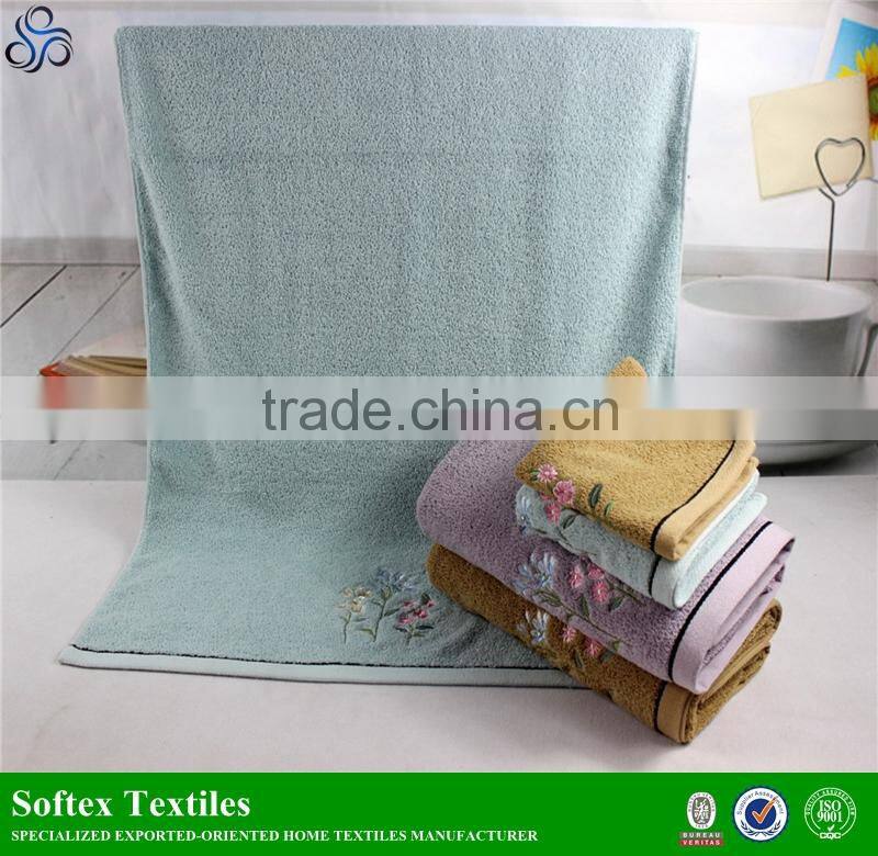 High quality 100% cotton cotton bathrobe towel set embroidery,hot towels for restaurants