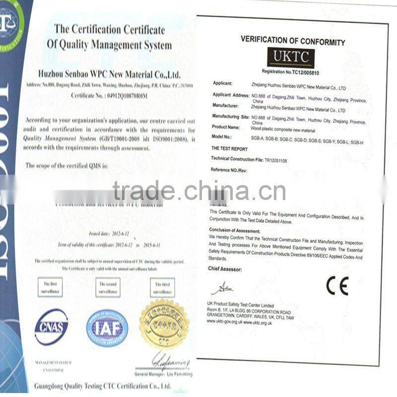 2012 New White WPC Guardrail Column Fence