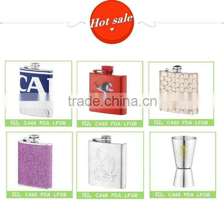 mini hip flask with gift set