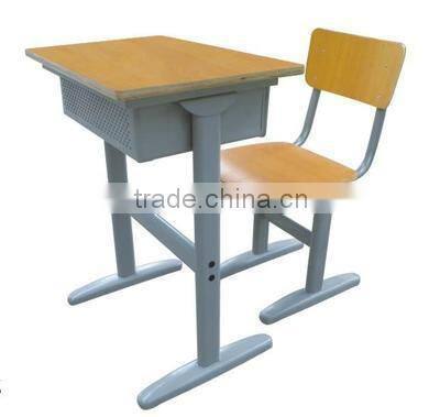 student desk and chair/metal wooden school furnitures