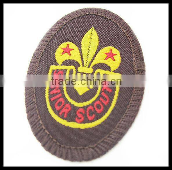 custom design logo embroidery woven patch badge
