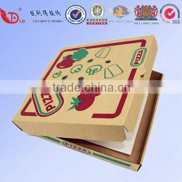 custom logo printed kraft paper box,pizza box food packaging