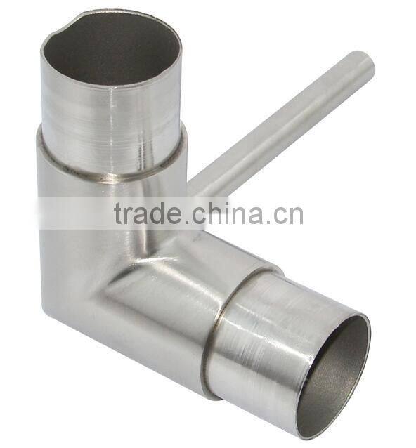 304 316 stainless steel round steel tube connectors